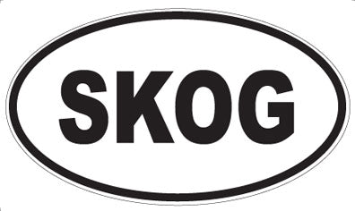 SKOG - Oval Sticker