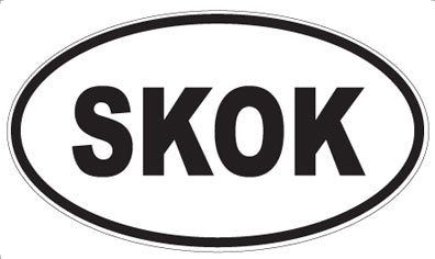 SKOK - Oval Sticker