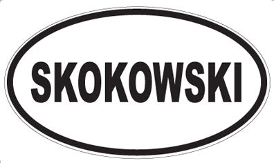 SKOKOWSKI - Oval Sticker
