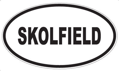 SKOLFIELD - Oval Sticker