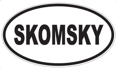 SKOMSKY - Oval Magnet