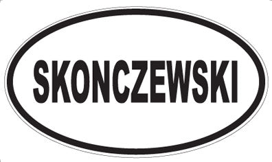 SKONCZEWSKI - Oval Magnet