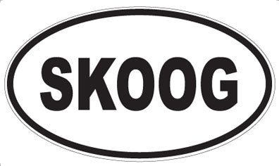 SKOOG - Oval Sticker