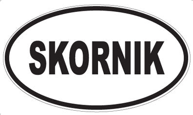SKORNIK - Oval Sticker