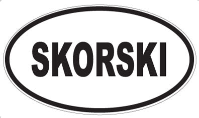 SKORSKI - Oval Sticker