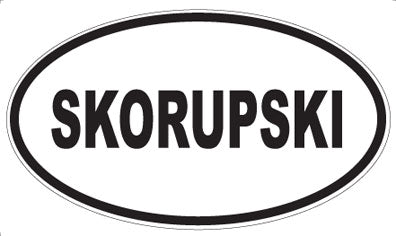 SKORUPSKI - Oval Magnet