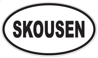 SKOUSEN - Oval Sticker