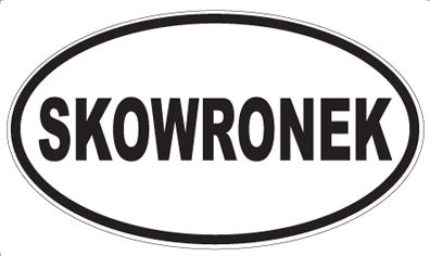 SKOWRONEK - Oval Sticker
