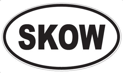 SKOW - Oval Magnet