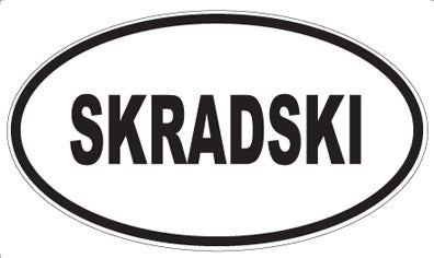 SKRADSKI - Oval Sticker