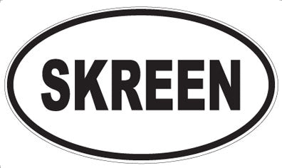 SKREEN - Oval Sticker