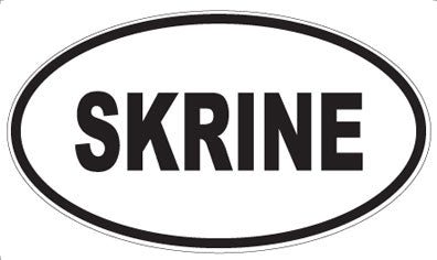 SKRINE - Oval Sticker