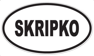 SKRIPKO - Oval Magnet
