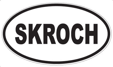 SKROCH - Oval Sticker