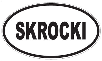 SKROCKI - Oval Sticker