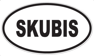 SKUBIS - Oval Sticker