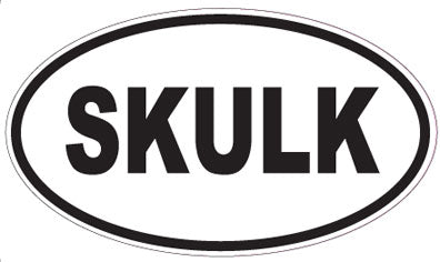 SKULK - Oval Sticker