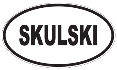 SKULSKI - Oval Sticker