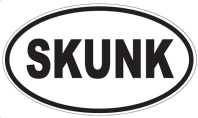 SKUNK - Oval Sticker