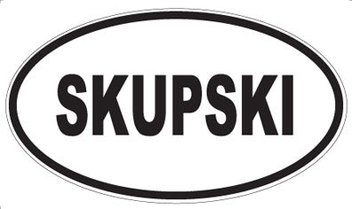SKUPSKI - Oval Magnet