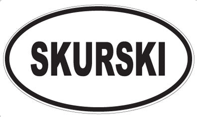 SKURSKI - Oval Magnet