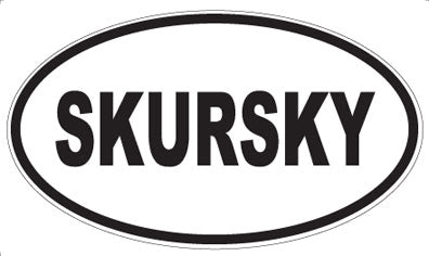 SKURSKY - Oval Magnet