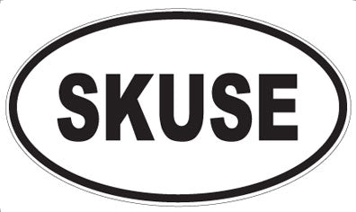 SKUSE - Oval Sticker