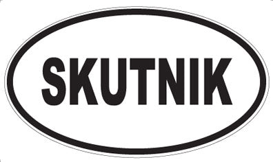 SKUTNIK - Oval Sticker