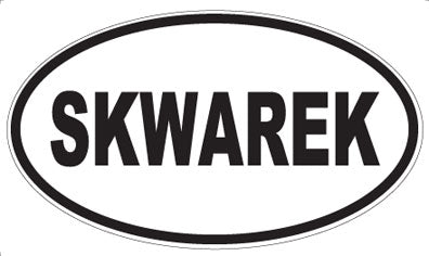 SKWAREK - Oval Sticker