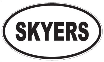 SKYERS - Oval Sticker