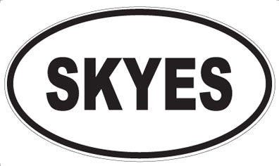 SKYES - Oval Sticker