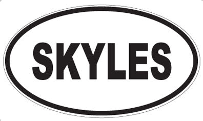 SKYLES - Oval Sticker