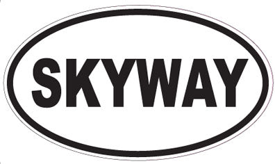 SKYWAY - Oval Sticker