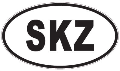 SKZ - 3 Letter Initials Oval Magnet