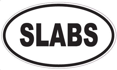 SLABS - Oval Magnet
