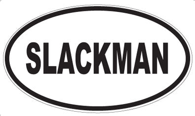 SLACKMAN - Oval Sticker