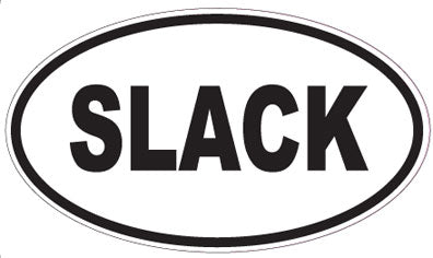 SLACK - Oval Magnet