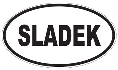 SLADEK - Oval Sticker