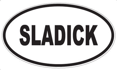 SLADICK - Oval Sticker
