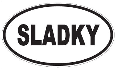 SLADKY - Oval Magnet