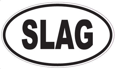 SLAG - Oval Sticker
