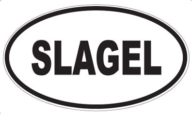 SLAGEL - Oval Sticker