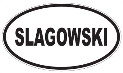 SLAGOWSKI - Oval Magnet