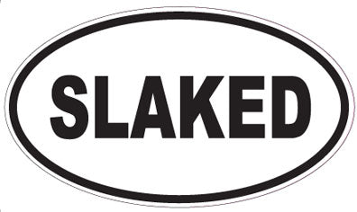SLAKED - Oval Sticker