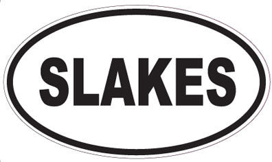 SLAKES - Oval Sticker