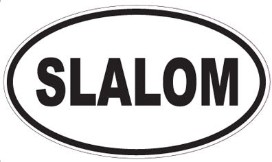 SLALOM - Oval Sticker