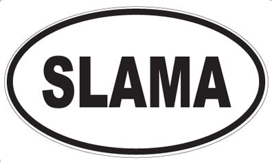 SLAMA - Oval Sticker