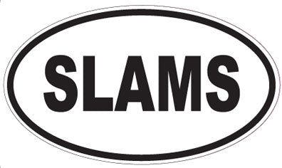 SLAMS - Oval Sticker