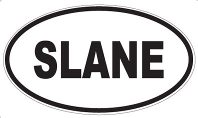 SLANE - Oval Sticker