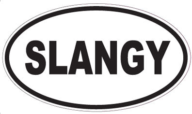 SLANGY - Oval Sticker